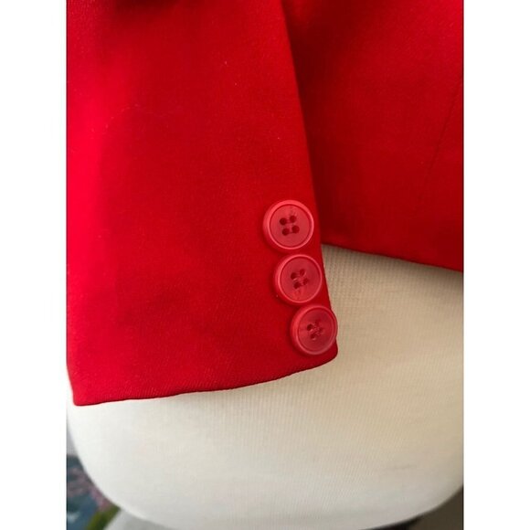 Pendelton womens red cropped short hip length 100 percent wool winter coat 10 - Picture 6 of 12